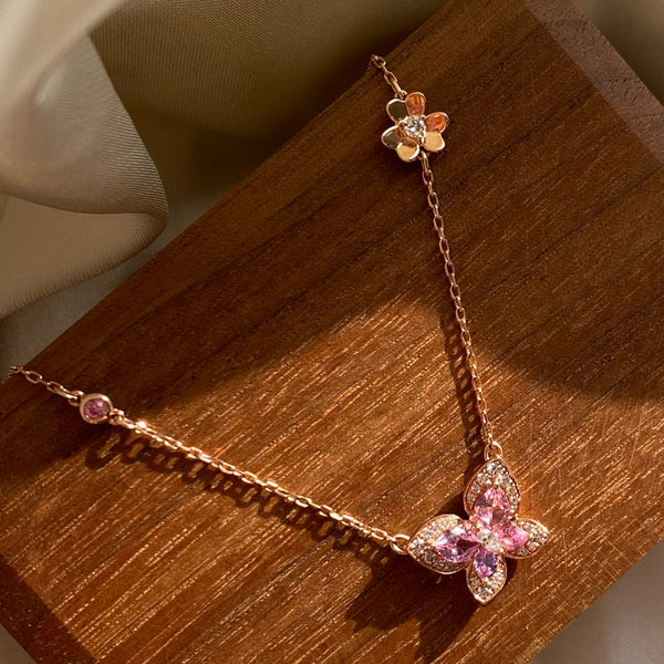The Garden Necklace・Pink Sapphire & Diamond