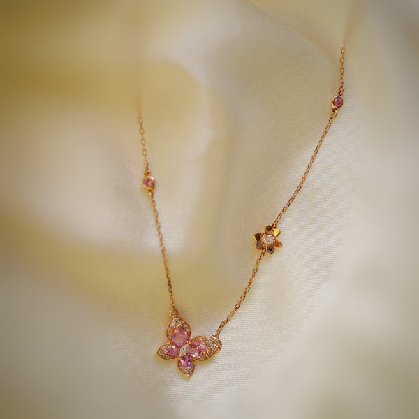 The Garden Necklace・Pink Sapphire & Diamond