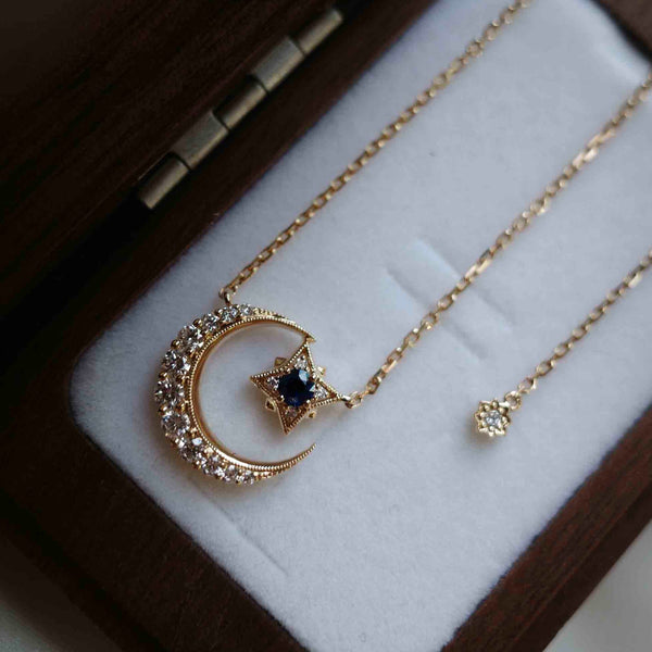 8 Star Necklace・Australian Sapphire & Diamond