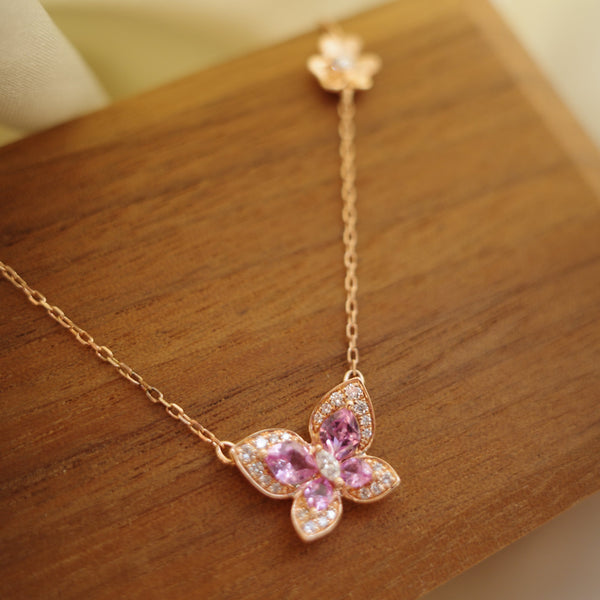 The Garden Necklace・Pink Sapphire & Diamond