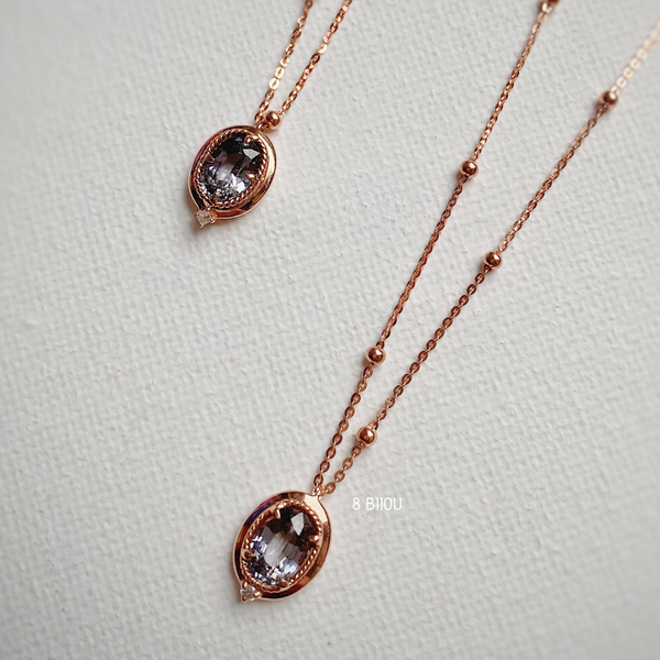 ONE OF A KIND・18K GOLD SPINEL & DIAMOND NECKLACE