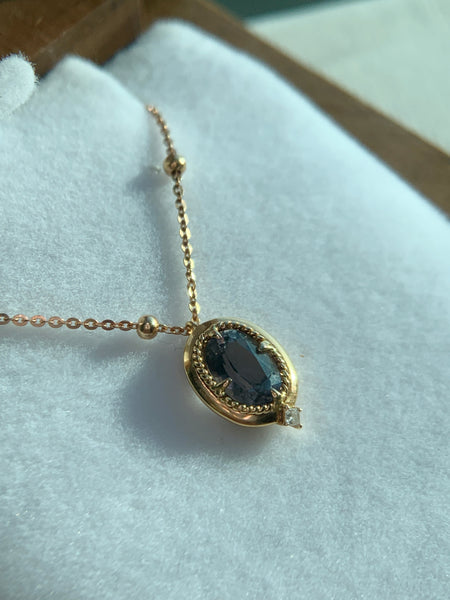 ONE OF A KIND・18K GOLD SPINEL & DIAMOND NECKLACE